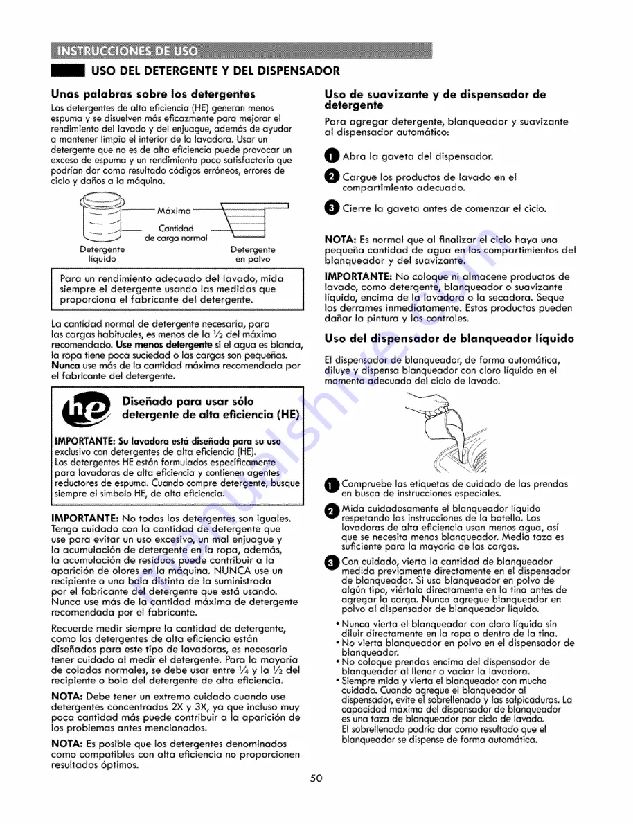 Kenmore 796.3146 Series Use & Care Manual Download Page 50