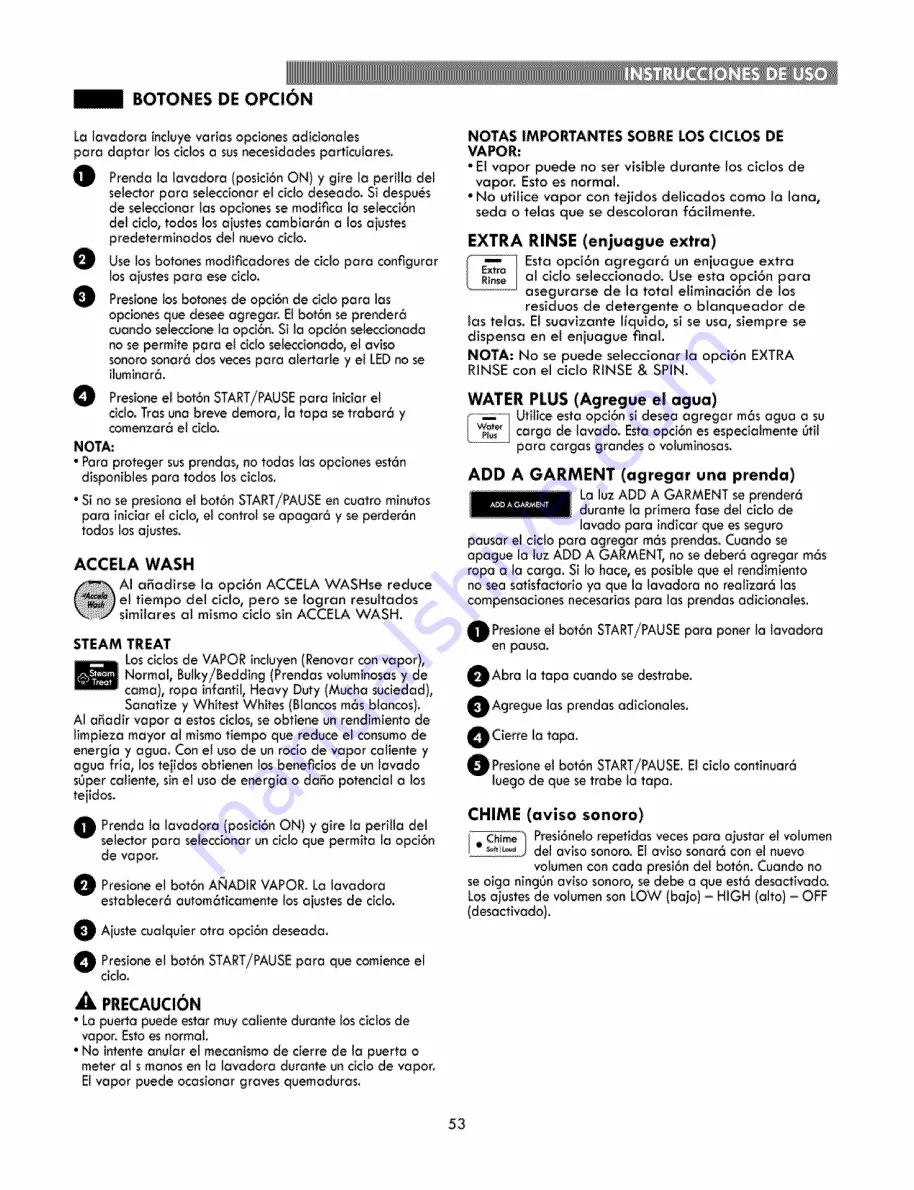 Kenmore 796.3146 Series Use & Care Manual Download Page 53