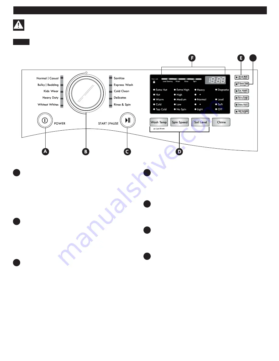 Kenmore 796.4130 Series Use & Care Manual Download Page 12