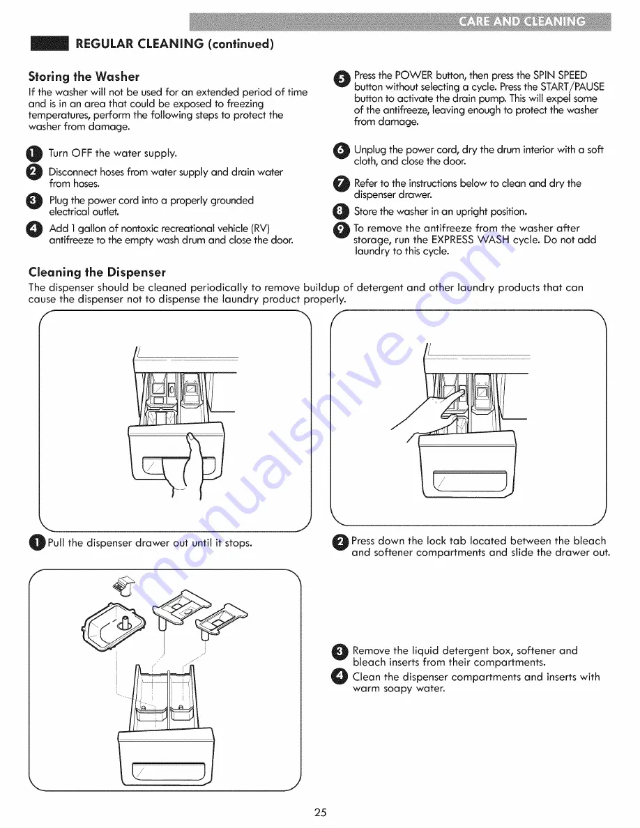 Kenmore 796.4154 Series Use & Care Manual Download Page 25