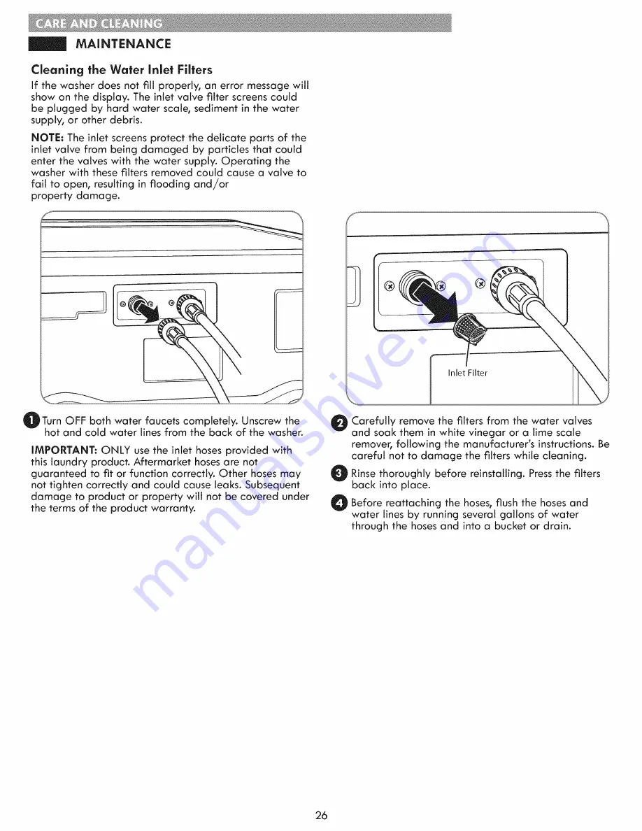 Kenmore 796.4154 Series Скачать руководство пользователя страница 26