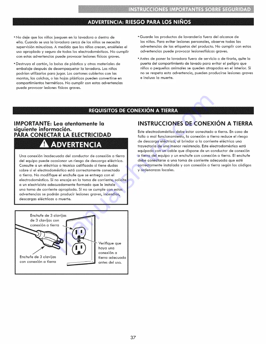 Kenmore 796.4154 Series Use & Care Manual Download Page 37