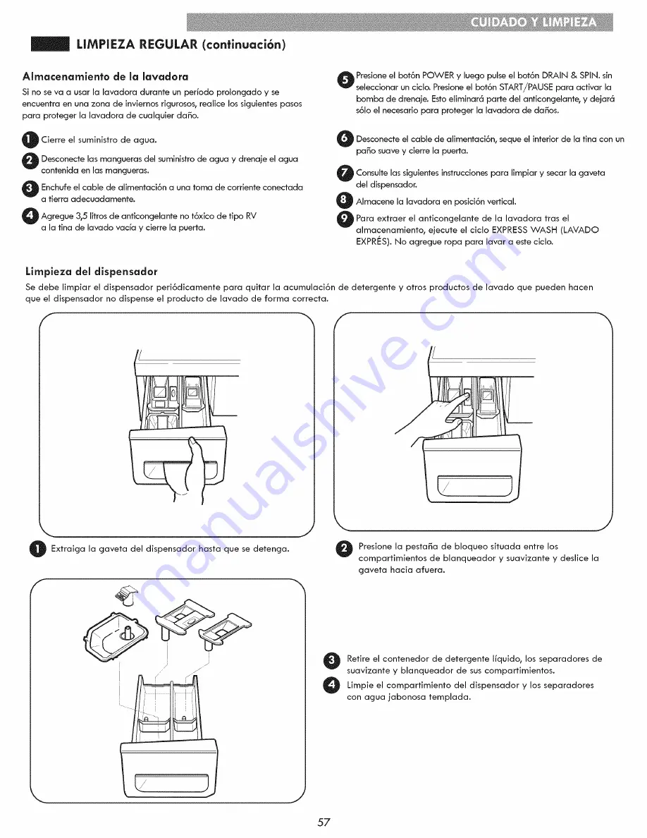 Kenmore 796.4154 Series Скачать руководство пользователя страница 57