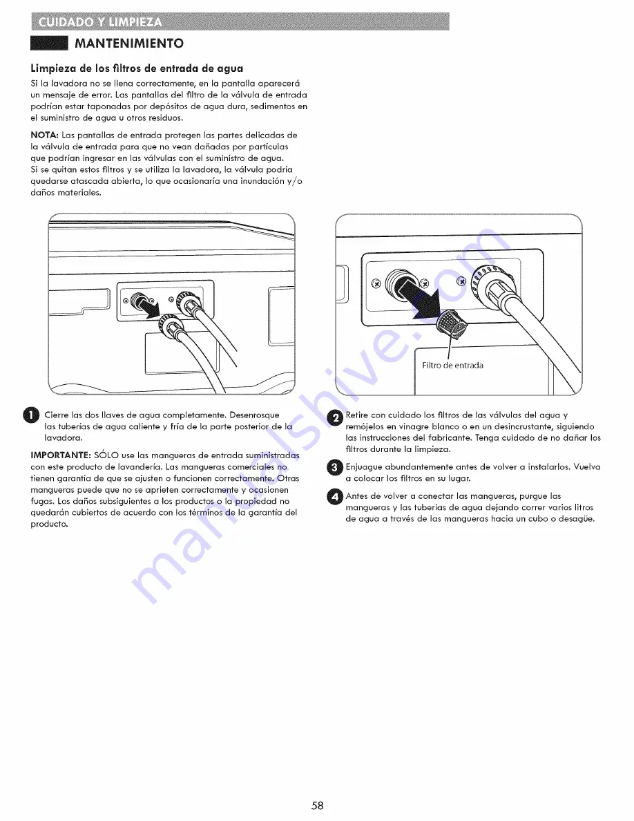 Kenmore 796.4154 Series Use & Care Manual Download Page 58