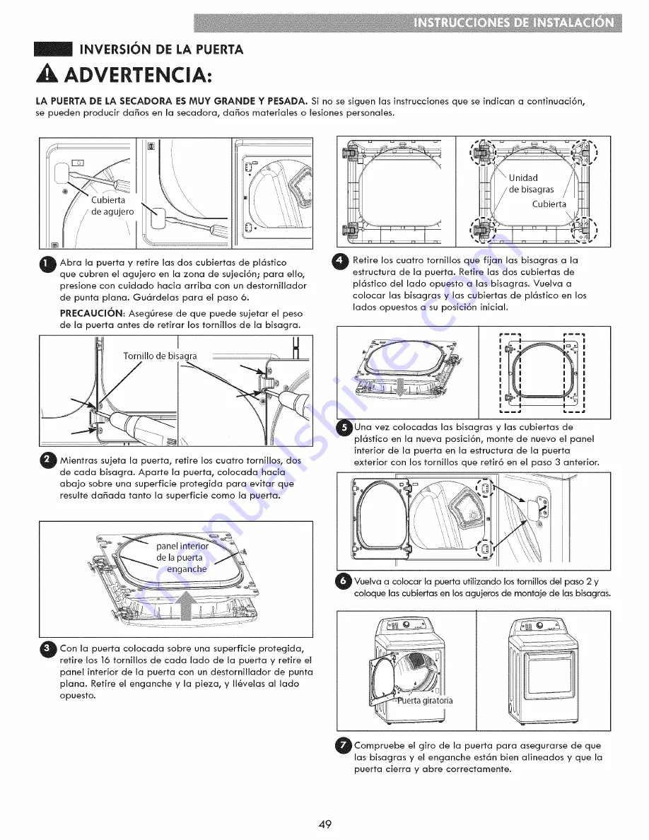 Kenmore 796.6152 Series Use & Care Manual Download Page 49