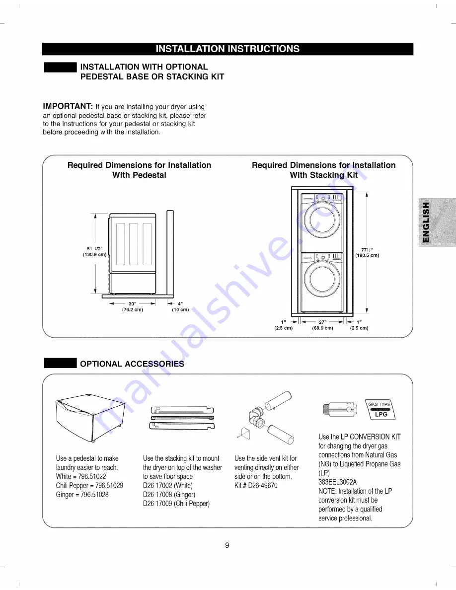 Kenmore 796.8002#9 Series Use And Care Manual Download Page 9