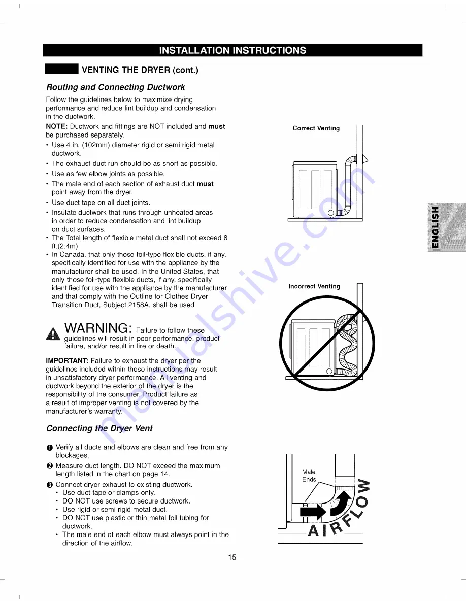 Kenmore 796.8002#9 Series Use And Care Manual Download Page 15