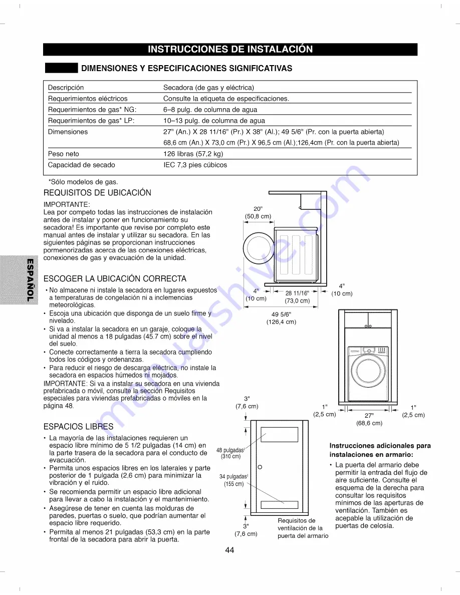 Kenmore 796.8002#9 Series Use And Care Manual Download Page 44