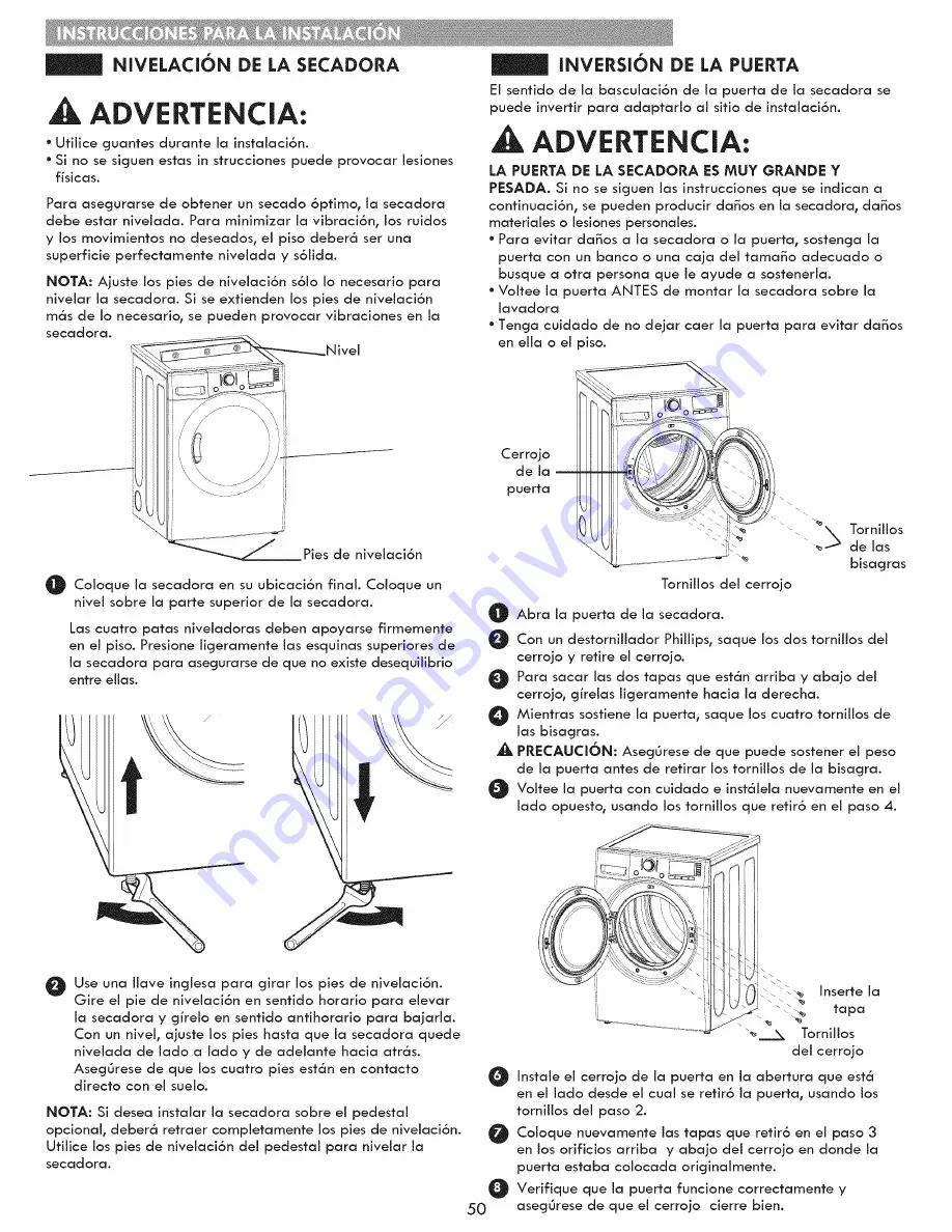 Kenmore 796.8137 Series Скачать руководство пользователя страница 50