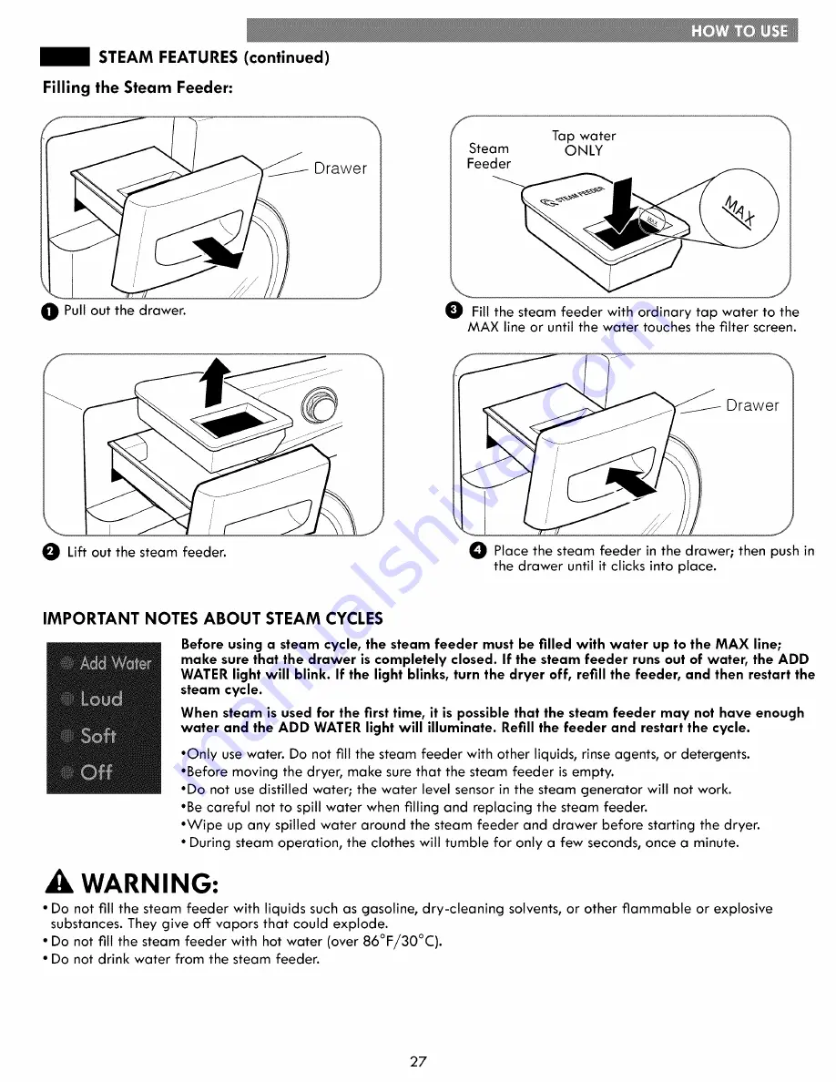 Kenmore 796.81382410 Use & Care Manual Download Page 27