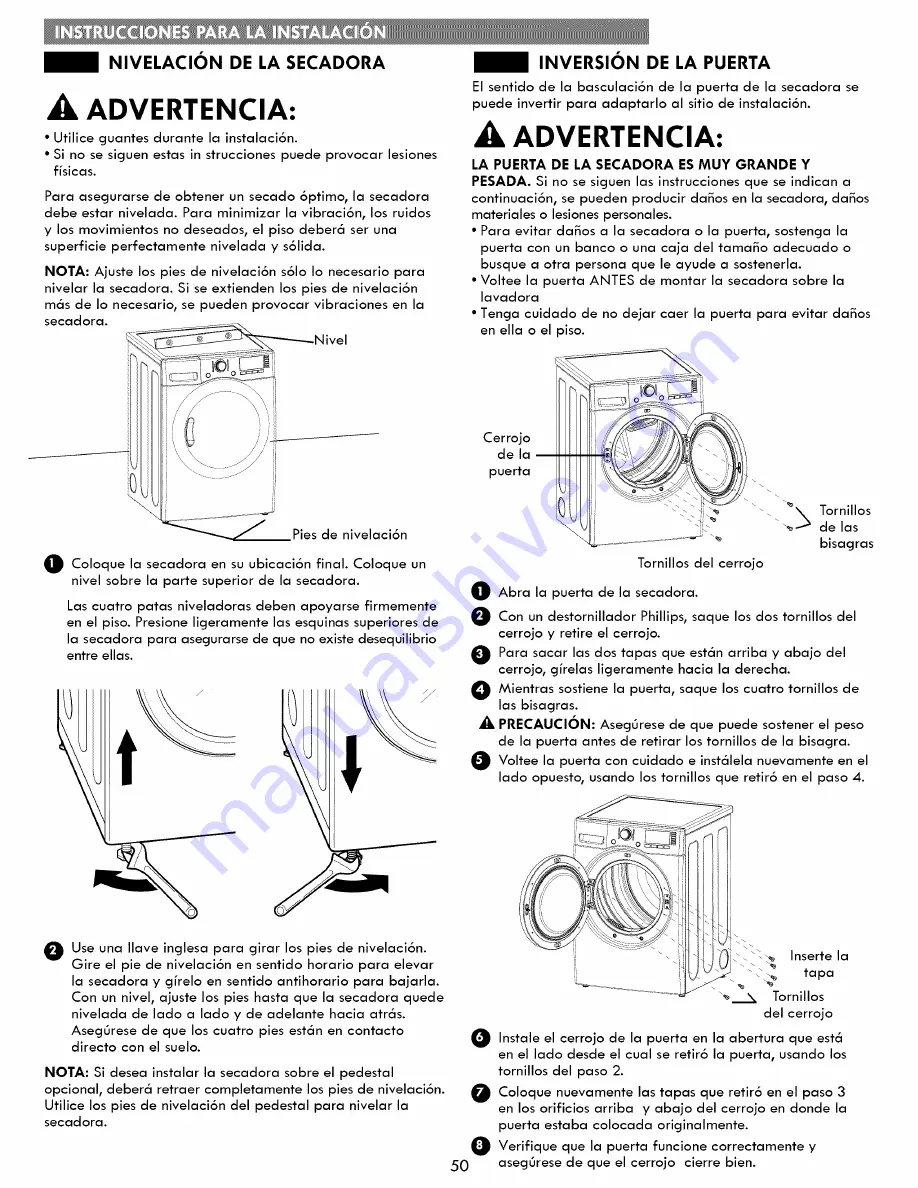 Kenmore 796.81382410 Use & Care Manual Download Page 50