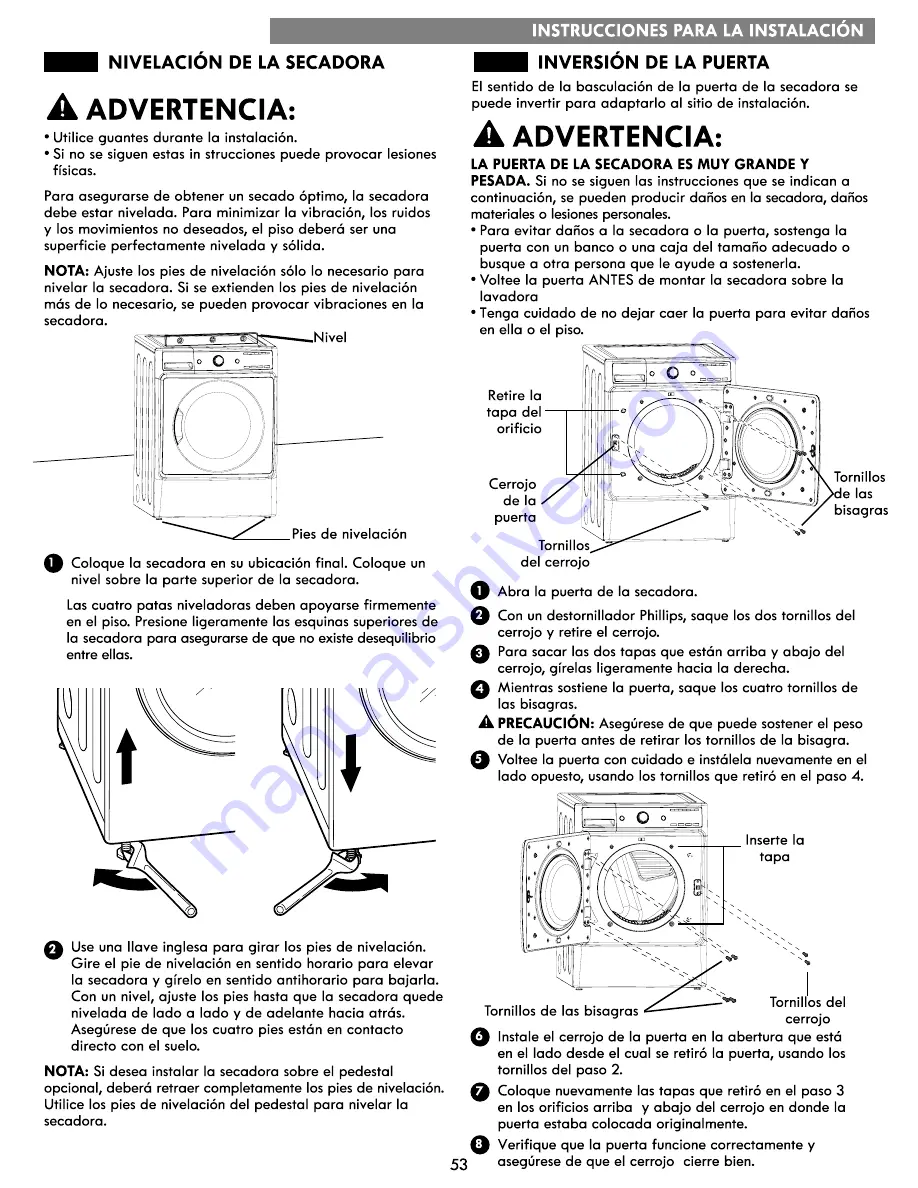 Kenmore 796.8159 series Скачать руководство пользователя страница 53