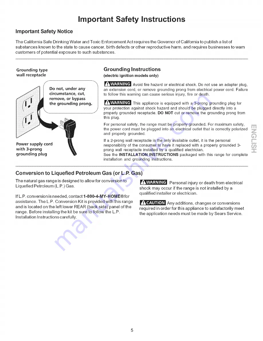 Kenmore 7965 - 600 5.9 cu. Ft. Capacity Gas Flatback Dryer Скачать руководство пользователя страница 5