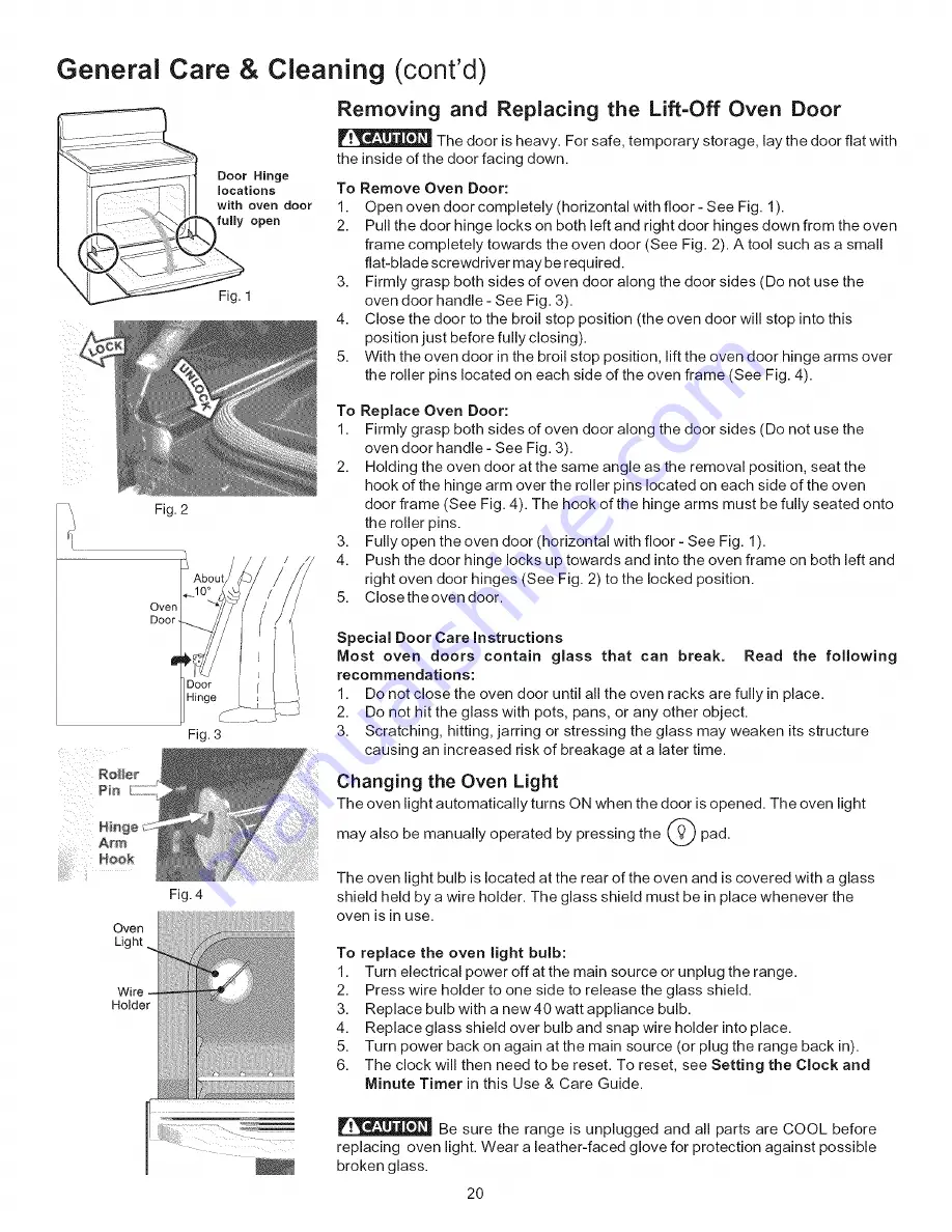 Kenmore 7965 - 600 5.9 cu. Ft. Capacity Gas Flatback Dryer Use & Care Manual Download Page 20