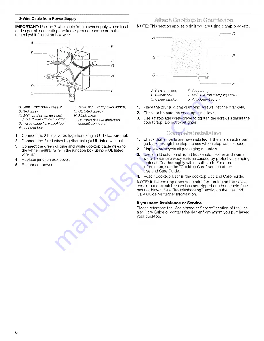 Kenmore 8286307 Installation & Operating Instructions Manual Download Page 6