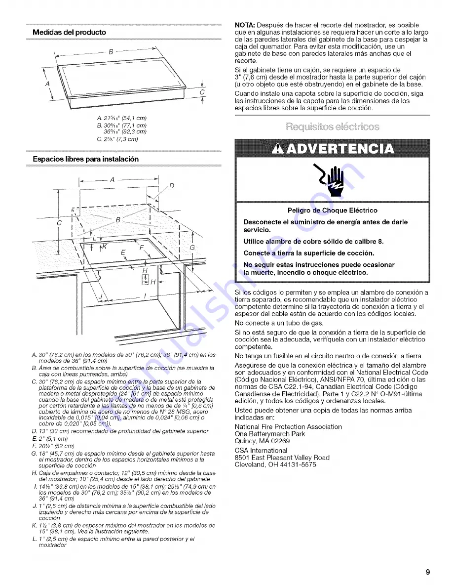 Kenmore 8286307 Installation & Operating Instructions Manual Download Page 9