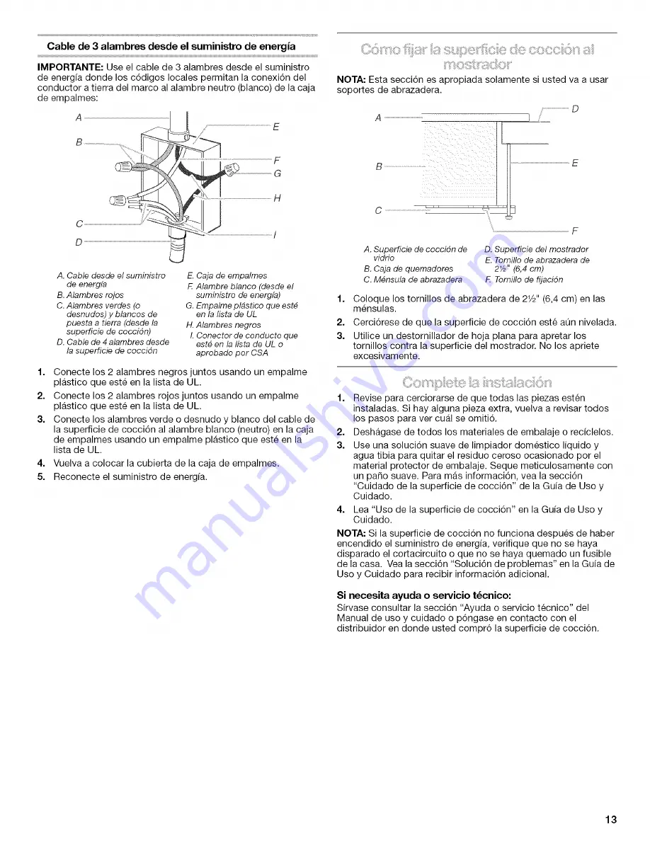 Kenmore 8286307 Installation & Operating Instructions Manual Download Page 13