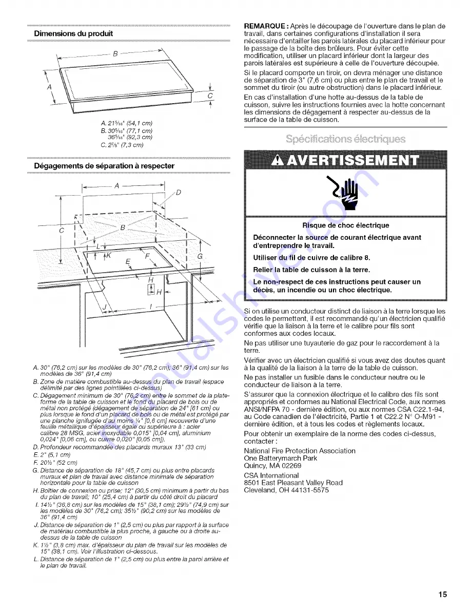 Kenmore 8286307 Installation & Operating Instructions Manual Download Page 15