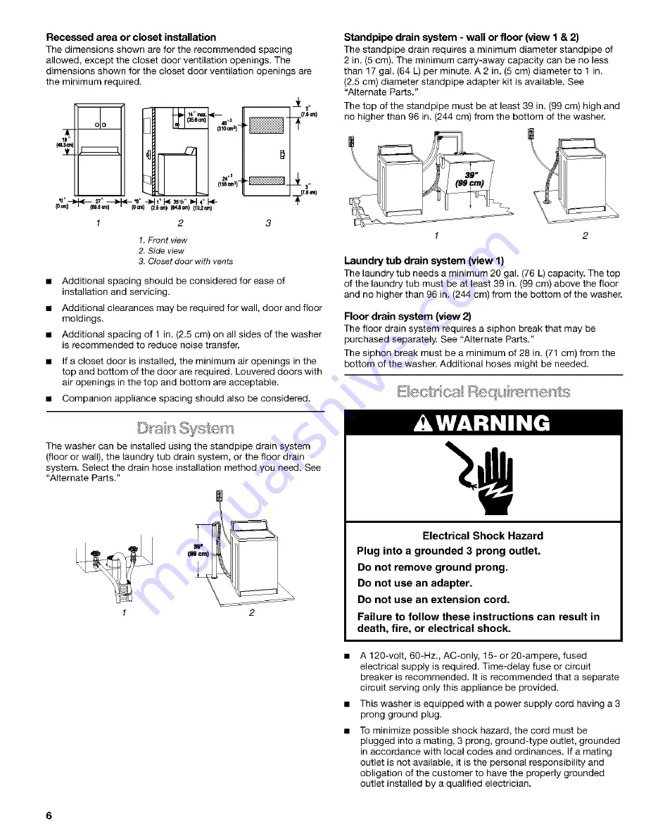 Kenmore 8526119A Use And Care Manual Download Page 6