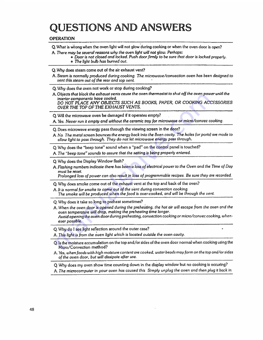 Kenmore 88963 Use And Care Manual Download Page 48