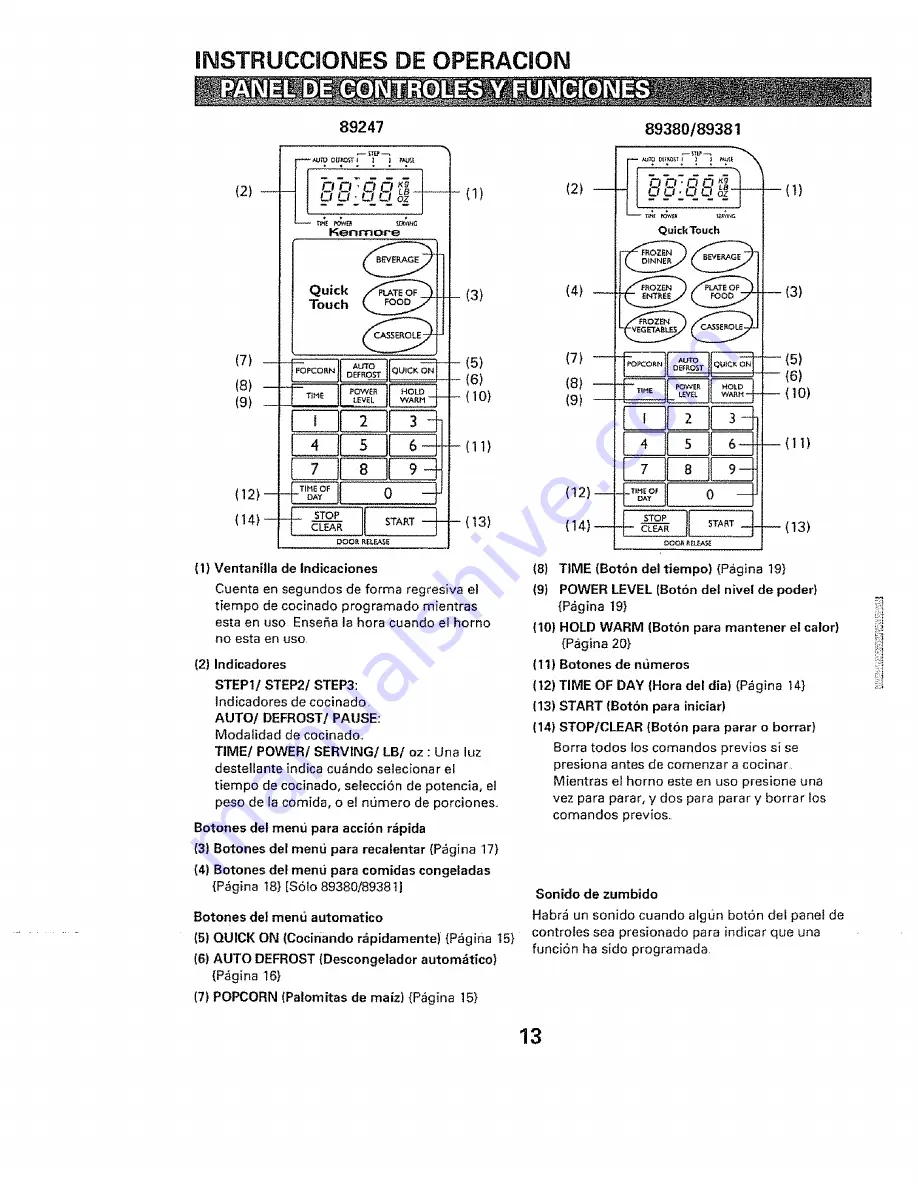 Kenmore 89247 Скачать руководство пользователя страница 15