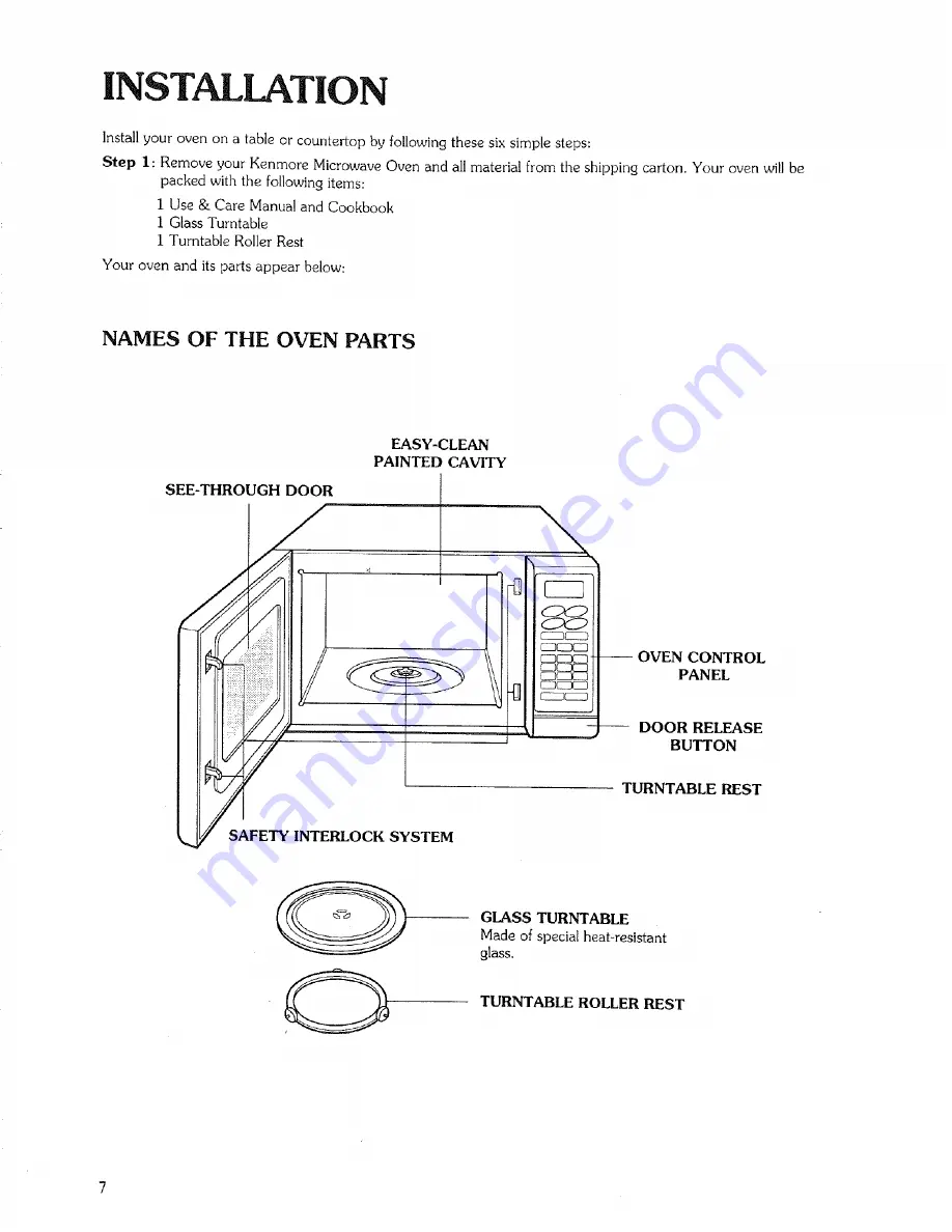 Kenmore 89650 Скачать руководство пользователя страница 7