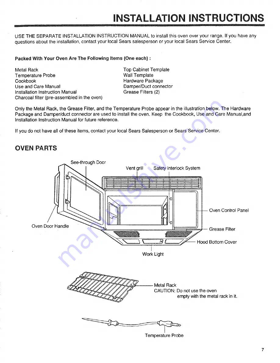 Kenmore 89950 Скачать руководство пользователя страница 7