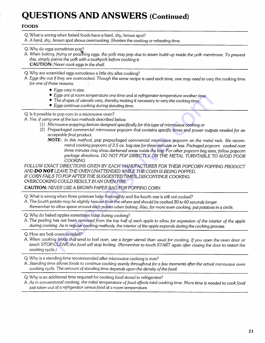 Kenmore 89969 Use And Care Manual Download Page 21