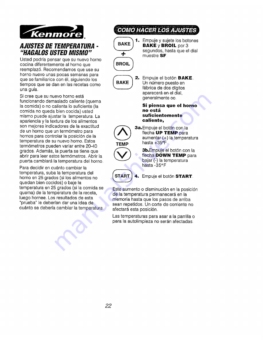 Kenmore 911.40465 Скачать руководство пользователя страница 46