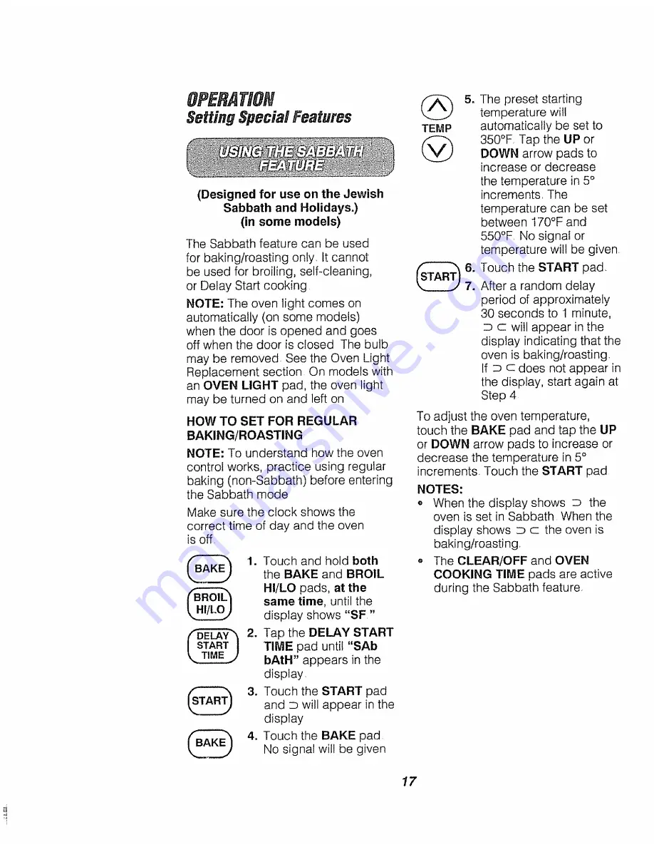 Kenmore 911.47602 Use & Care Manual Download Page 17