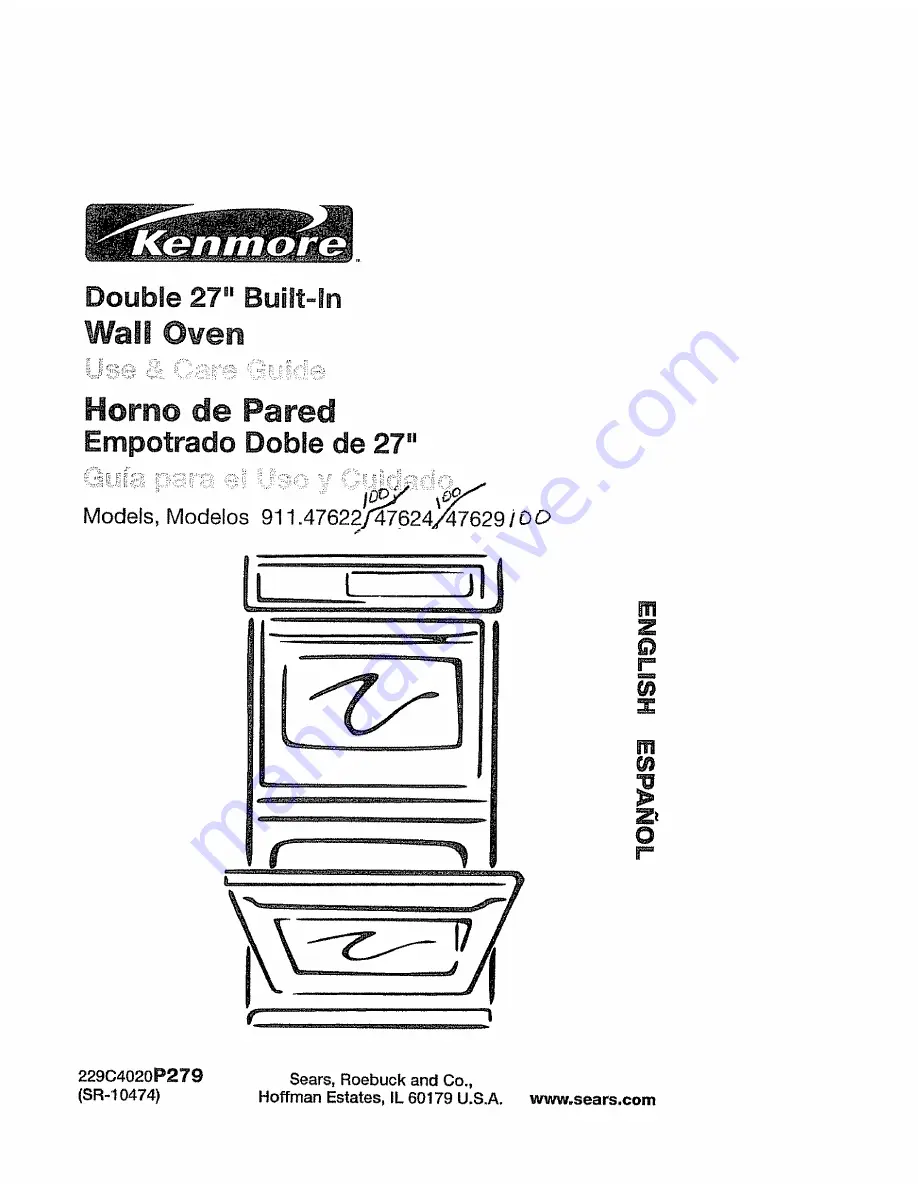 Kenmore 911.47622 Use & Care Manual Download Page 1