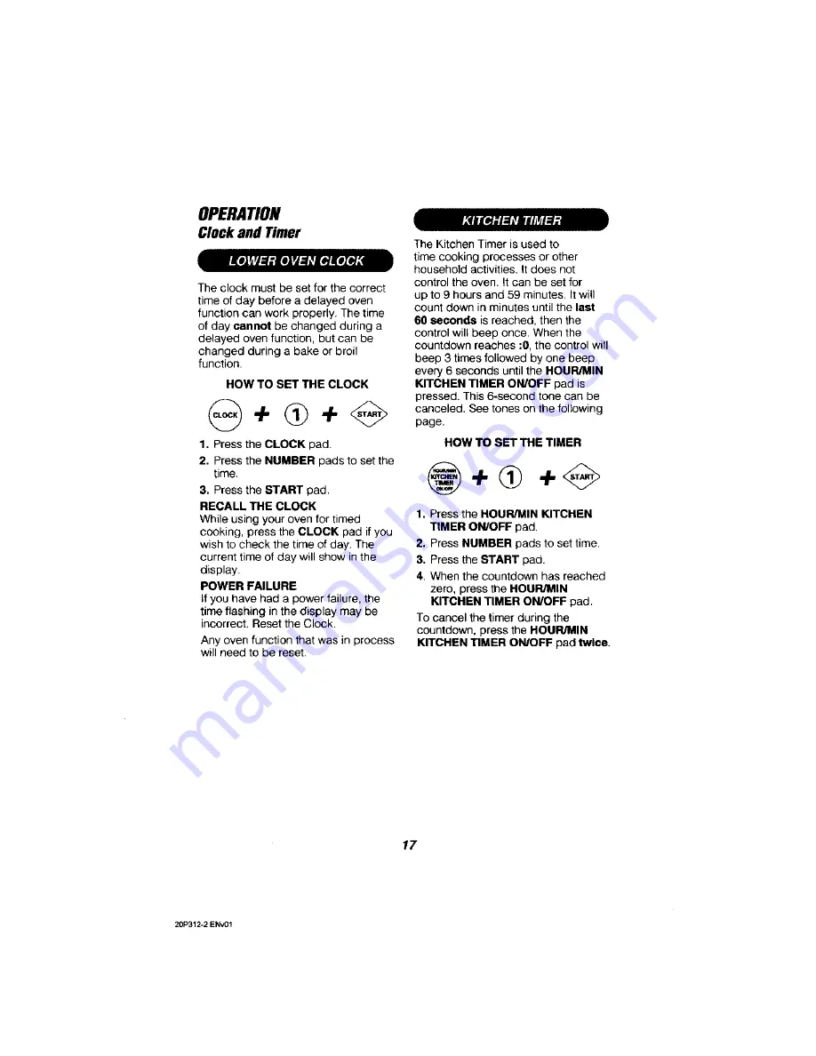 Kenmore 911.47812200 Use & Care Manual Download Page 17