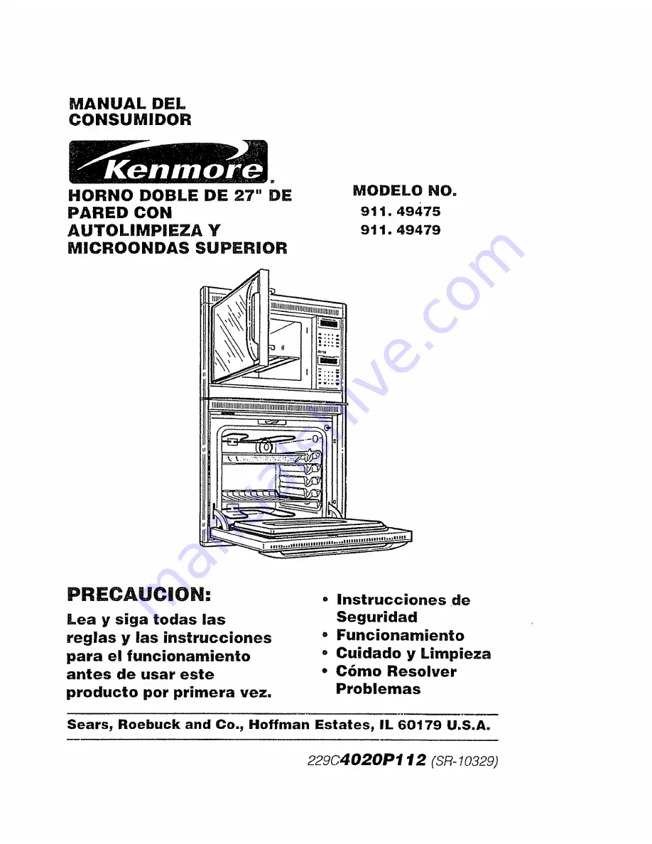 Kenmore 911.49475790 Owner'S Manual Download Page 33