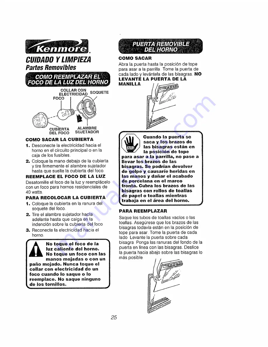 Kenmore 911.49475790 Скачать руководство пользователя страница 57