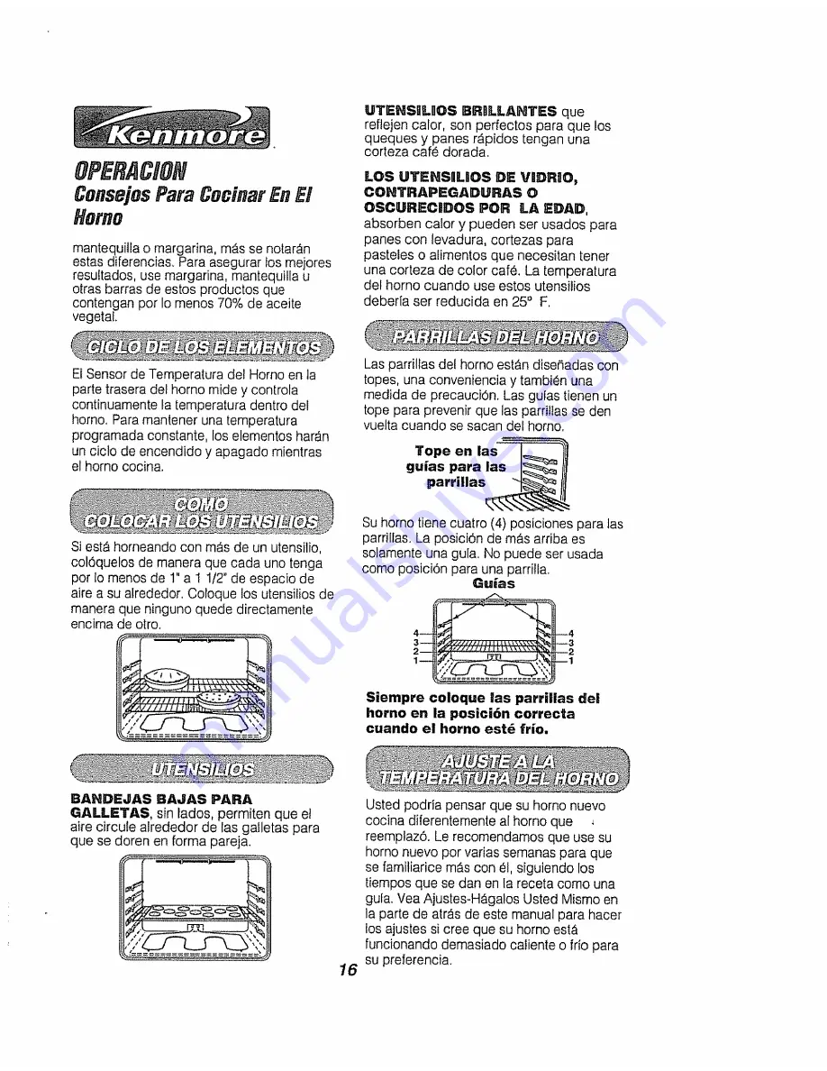 Kenmore 911.95575 Owner'S Manual Download Page 48