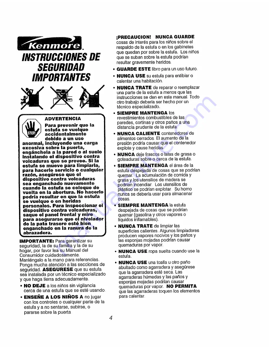 Kenmore 911.95975 Owner'S Manual Download Page 42