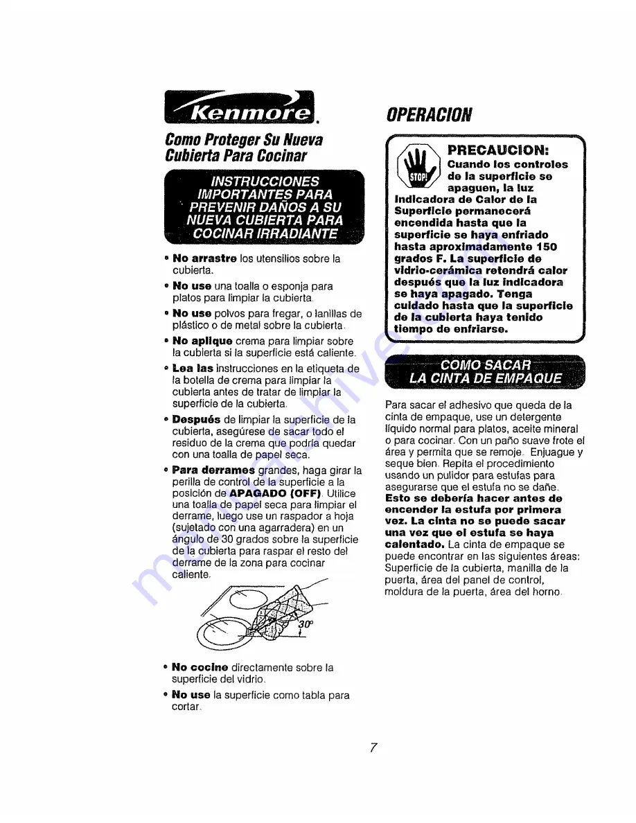 Kenmore 911.95975 Owner'S Manual Download Page 45