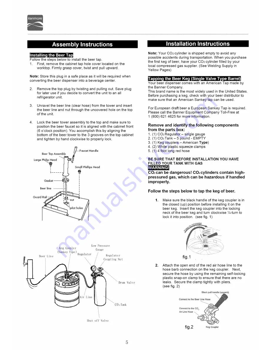 Kenmore 91589 Use & Care Manual Download Page 6