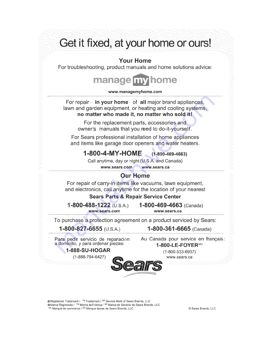 Kenmore 94683 Use & Care Manual Download Page 32