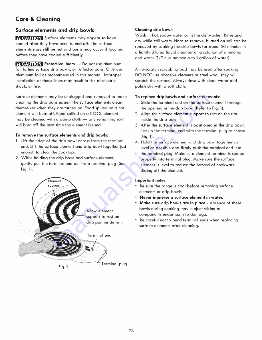 Kenmore 970-5984 Use And Care Manual Download Page 28