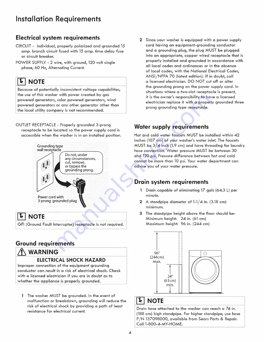 Kenmore 970L48022A0 Installation Instructions Manual Download Page 4