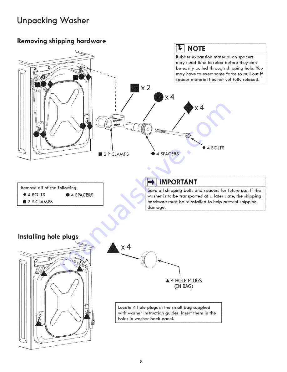 Kenmore 970L48022A0 Installation Instructions Manual Download Page 8