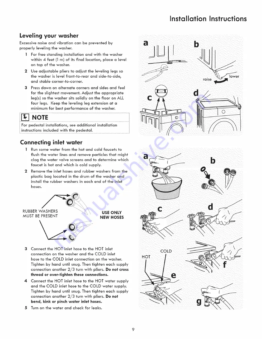 Kenmore 970L48022A0 Installation Instructions Manual Download Page 9