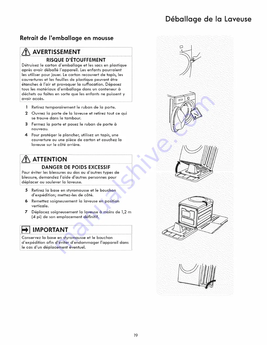 Kenmore 970L48022A0 Installation Instructions Manual Download Page 19