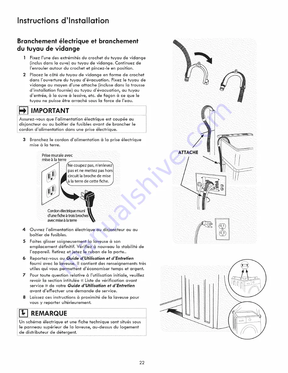 Kenmore 970L48022A0 Installation Instructions Manual Download Page 22