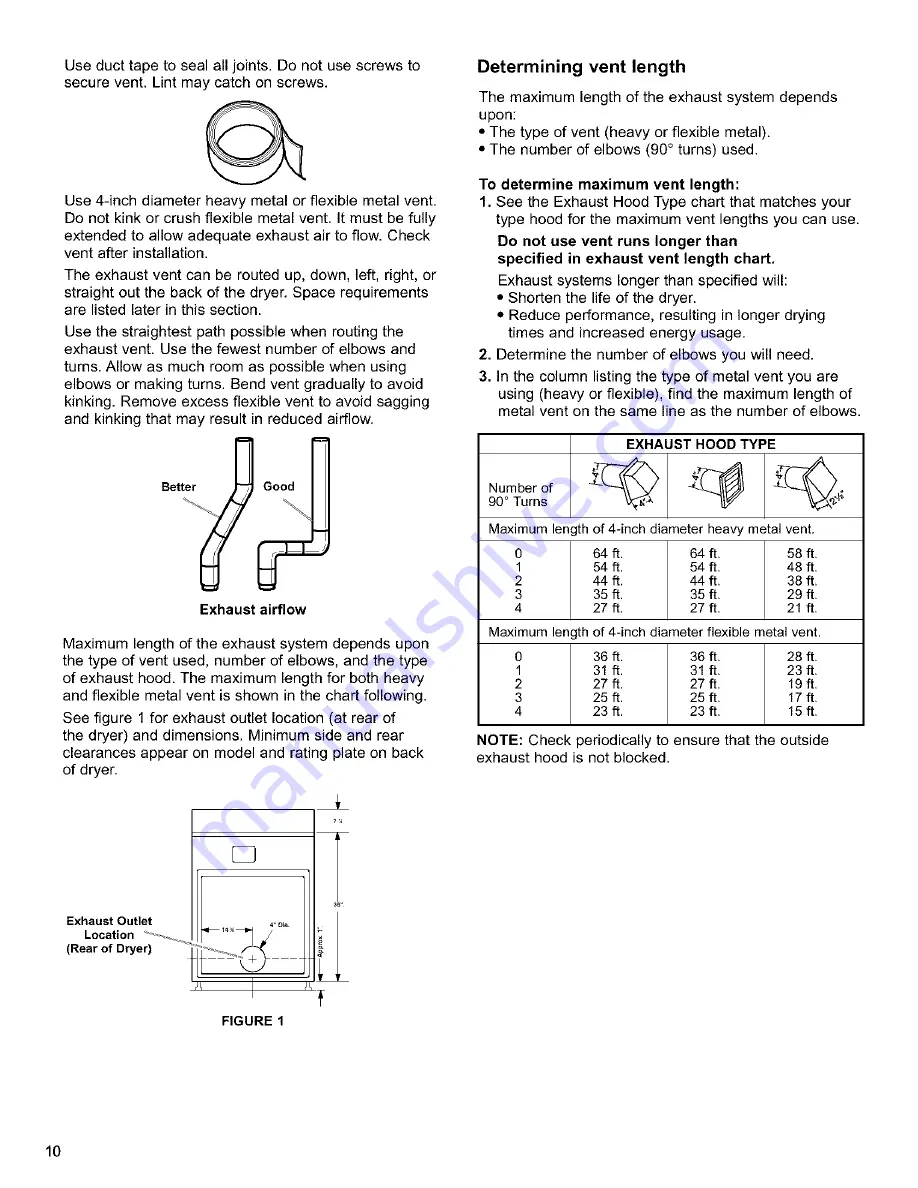 Kenmore Clothes Dryer Скачать руководство пользователя страница 10