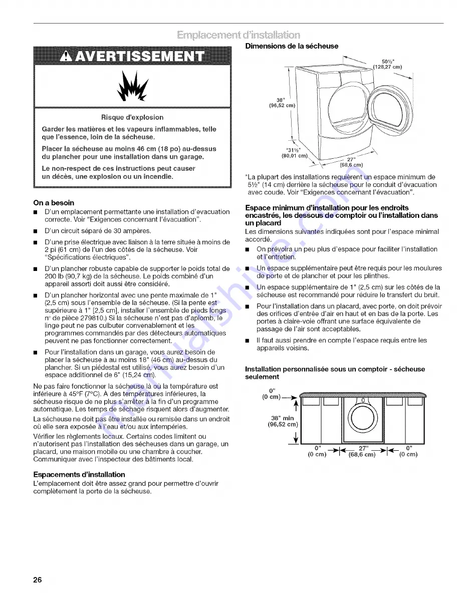 Kenmore ELITE 110.C8508 Скачать руководство пользователя страница 26