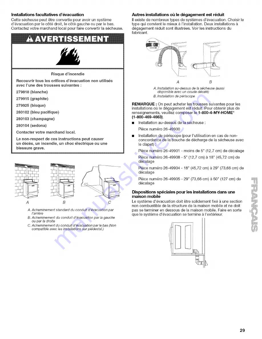 Kenmore ELITE 110.C8508 Use & Care Manual Download Page 29