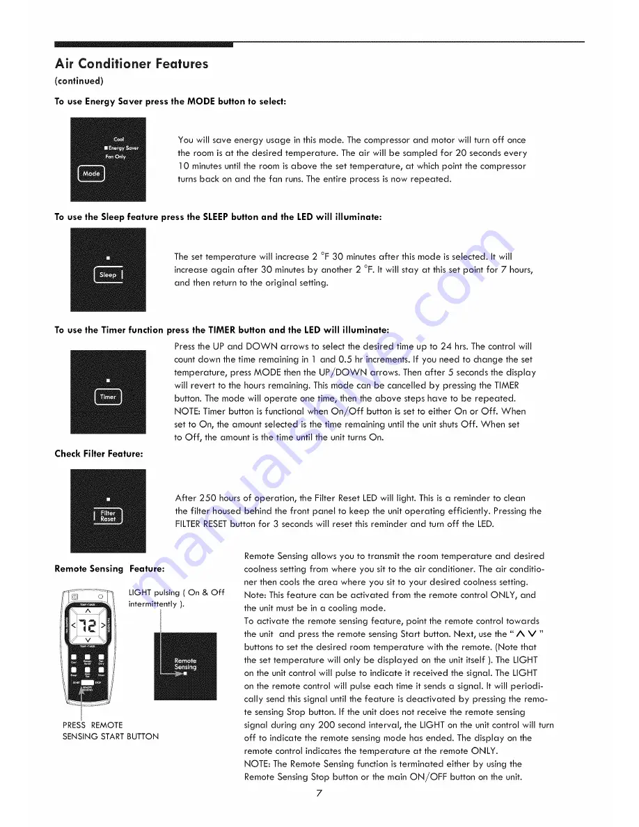 Kenmore Elite 253.76085 Use & Care Manual Download Page 7