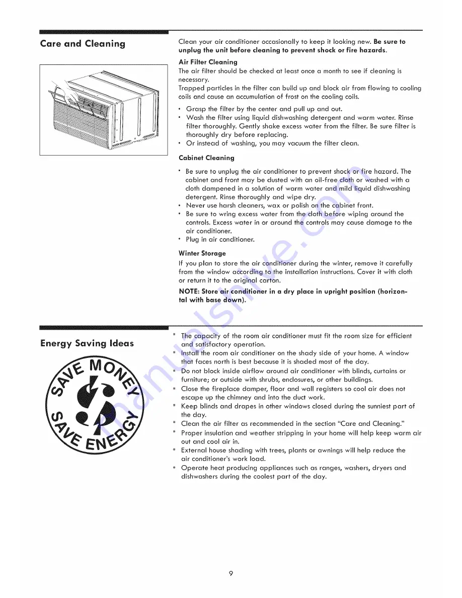 Kenmore Elite 253.76085 Use & Care Manual Download Page 9